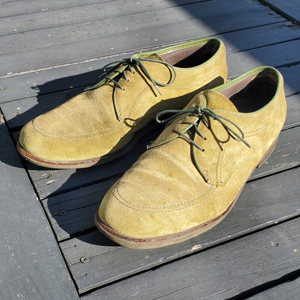 Green Suede Shoes mens 10.5